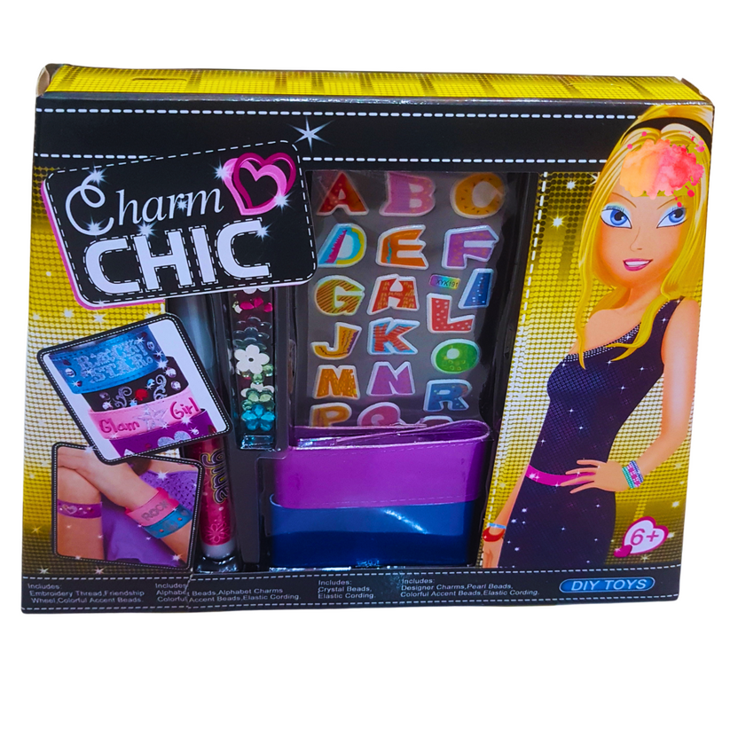 Charm Chic DIY Bracelet Kit | Creative Jewelry Making Set for Kids - Ages 6+ Main image