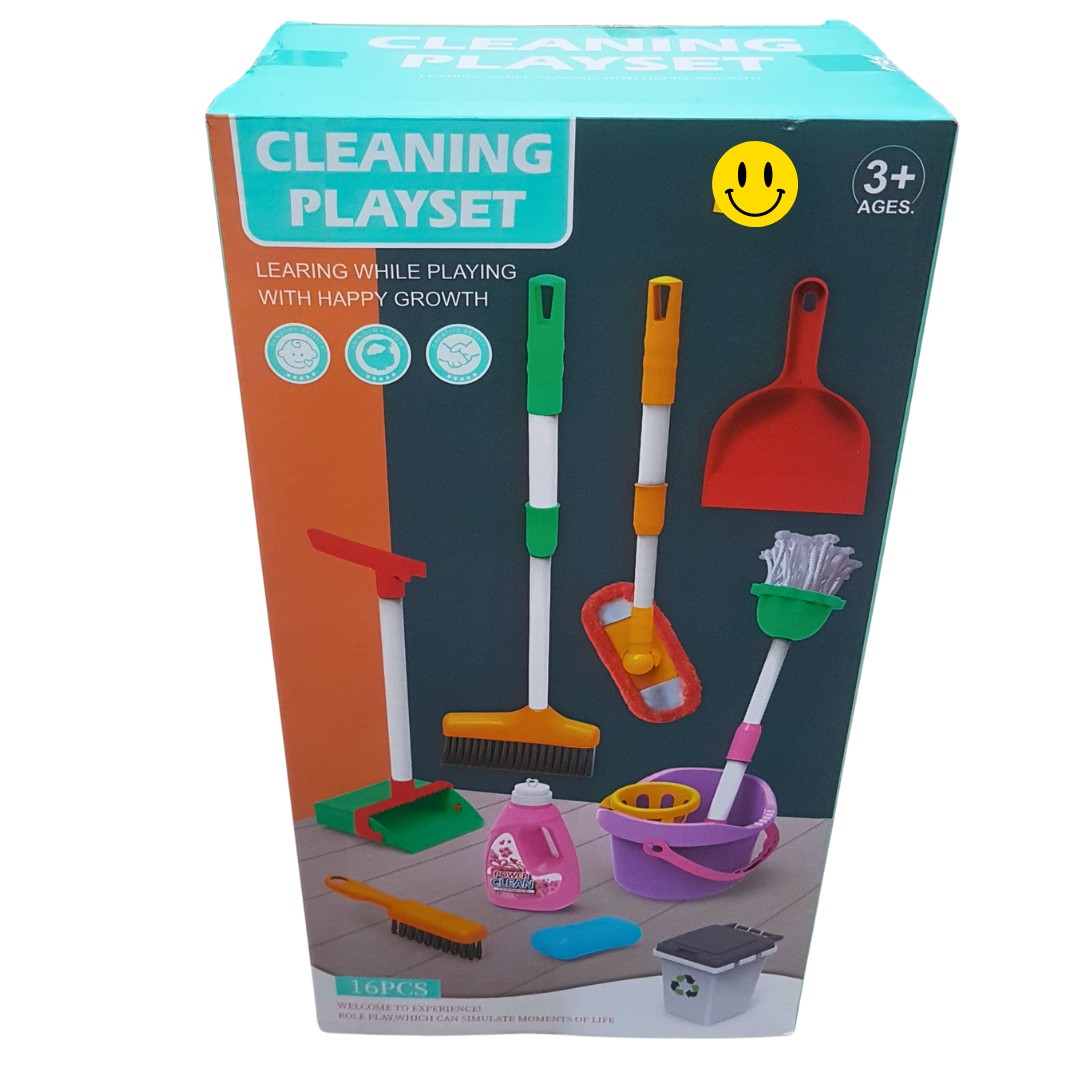 Junior Housekeeping Wizard: Multi-Color Children's Cleaning Playset with Educational Garbage Classification – Ages 3+