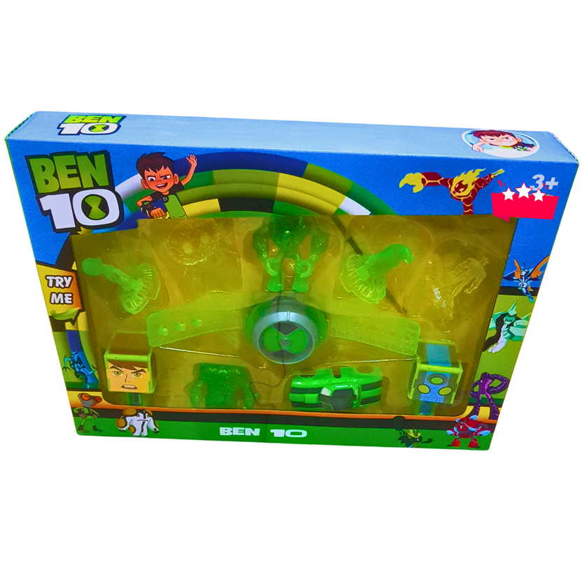 Ben 10 Omnitrix Watch Toy Set with Action Aliens & Lights – Kids Ben Ten Roleplay Toy (Ages 3+) Main image