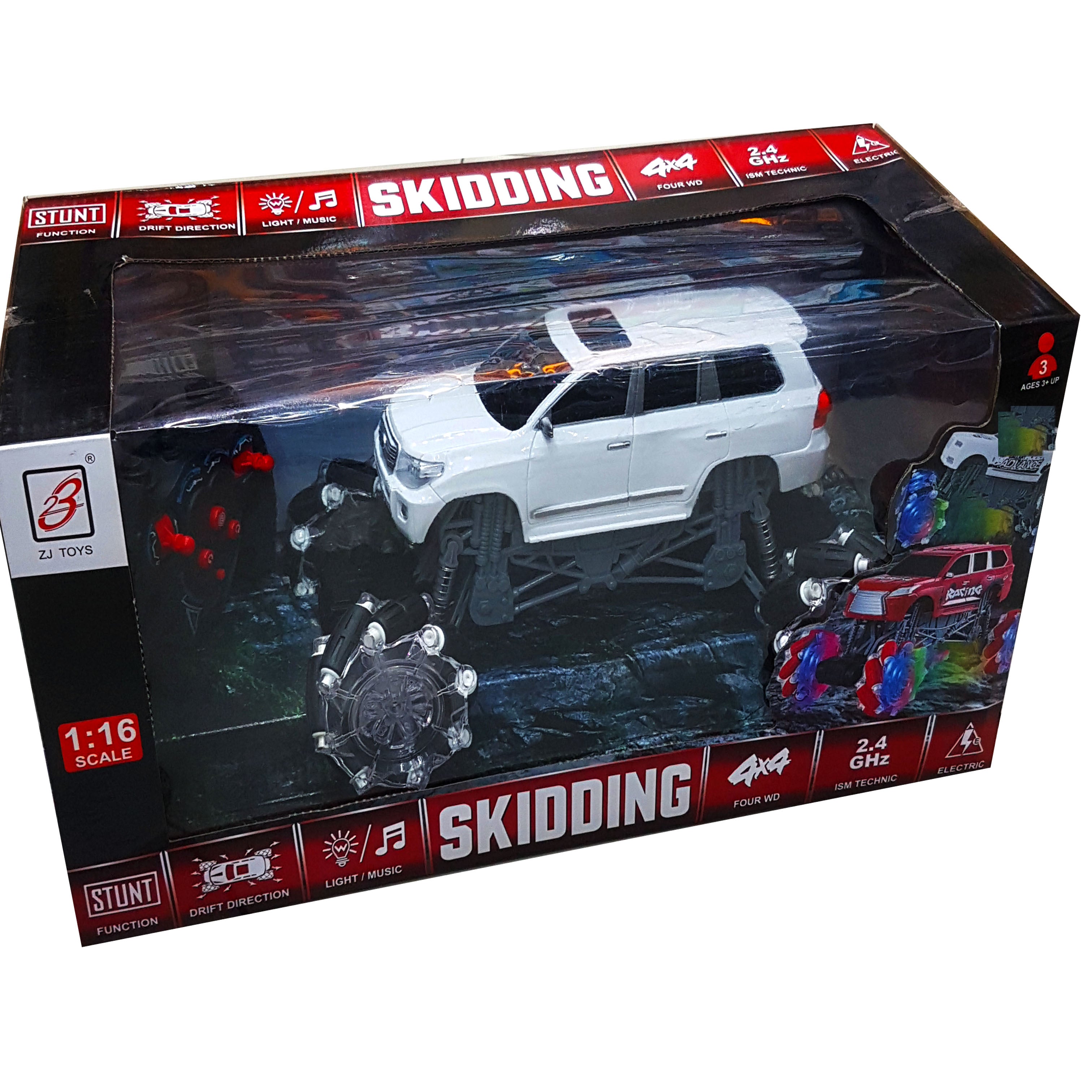 New Arrival 2023: 4x4 Remote Control Stunt Car with Lights & Music - 2.4GHz High-Speed RC Car, Perfect Boys' Toy Gift