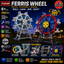 Yukok Ferris Wheel Metal Assembly STEM Model Kit – 358 Pieces DIY Engineering Construction Set for Kids 8+ | Educational Metal Building Toy