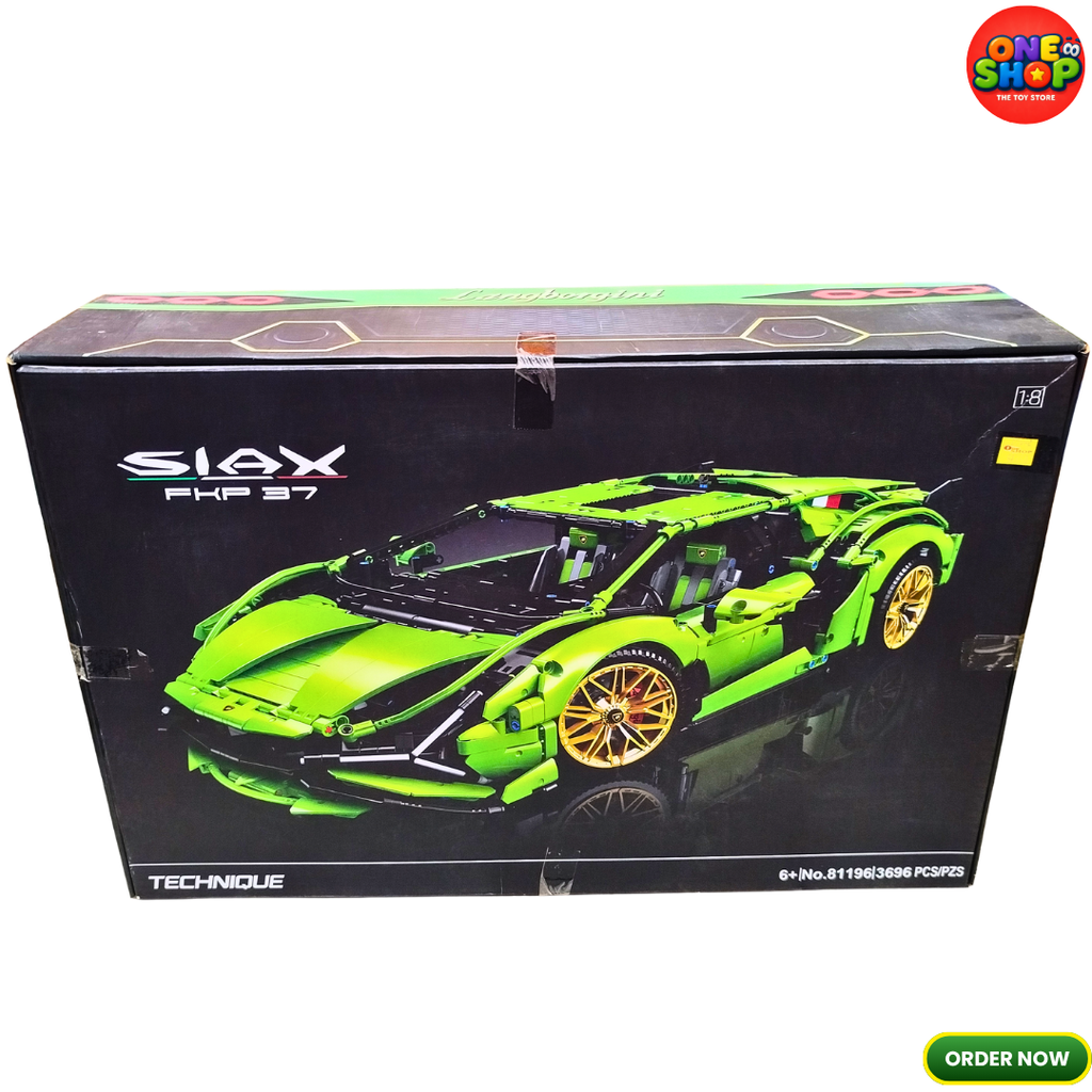 Technic Super Sports Car Building Blocks Set 3696 Pieces – 1:8 Scale Hypercar Construction Model for Kids & Collectors | Advanced Engineering Building Set | Premium STEM Toy