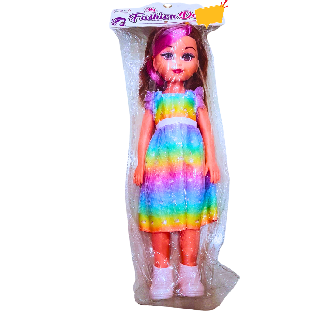 My Fashion Doll with Rainbow Dress - Stylish Roleplay Fun for Kids 3+ Main image