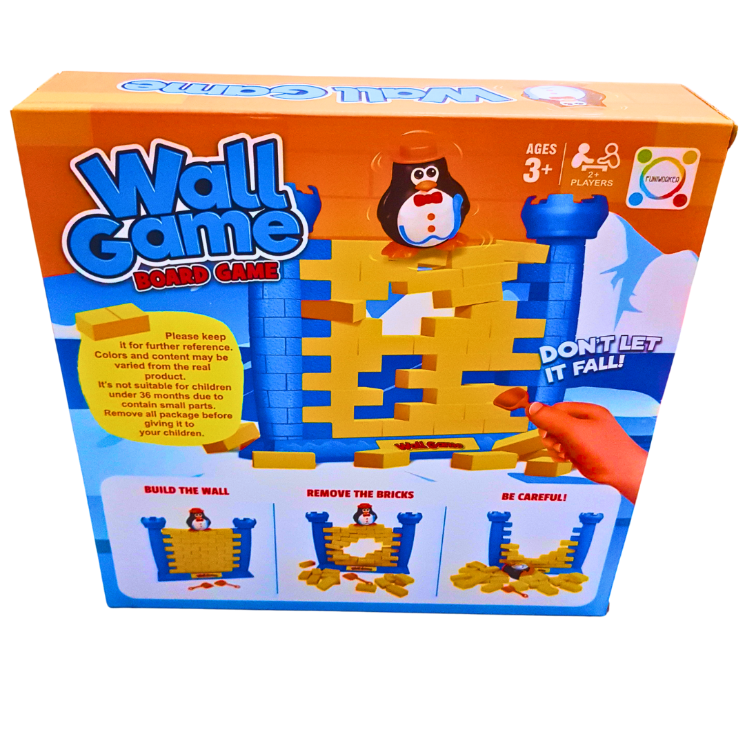 Wall Game - Don't Let It Fall! Fun 2-Player Board Game for Kids | Ages 3+ | Develops Coordination and Strategic Thinking Secondary image