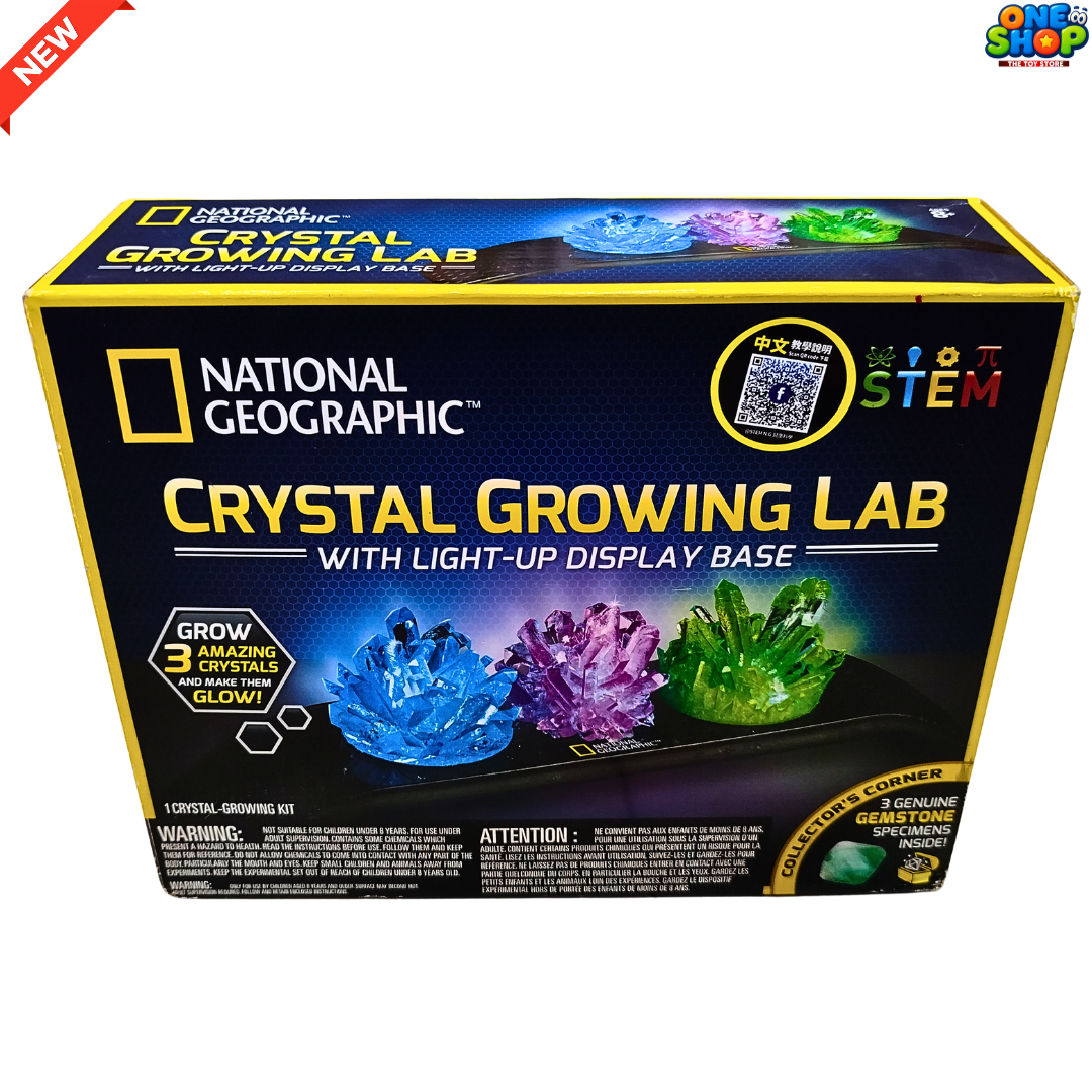 National Geographic Crystal Growing Lab for Kids – STEM Science Experiment Kit with Light-Up Display Base | Educational Crystal Growing Toy for Boys & Girls Secondary image