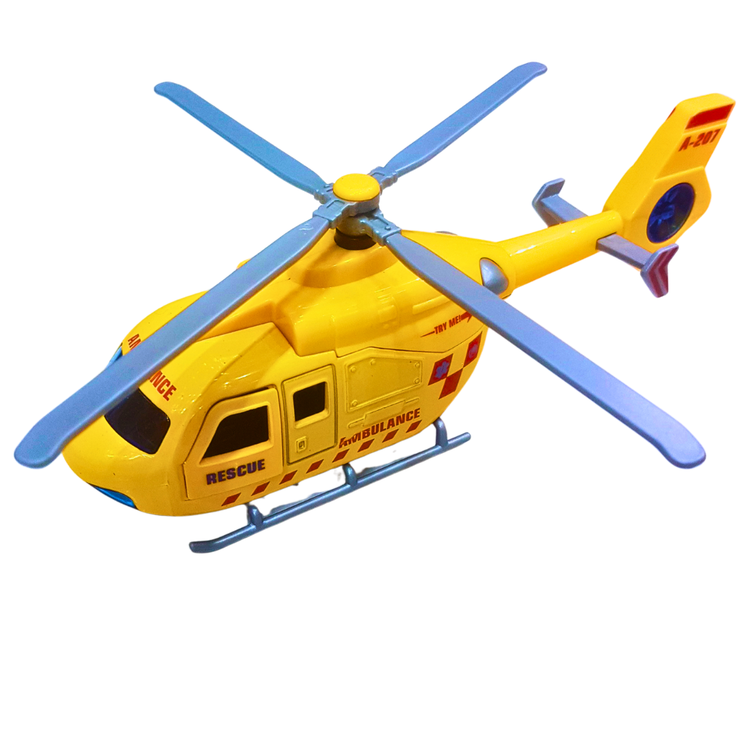 Emergency Rescue Helicopter Toy for Kids – Fire, Ambulance & Police Choppers with Spinning Blades (Sold Separately)