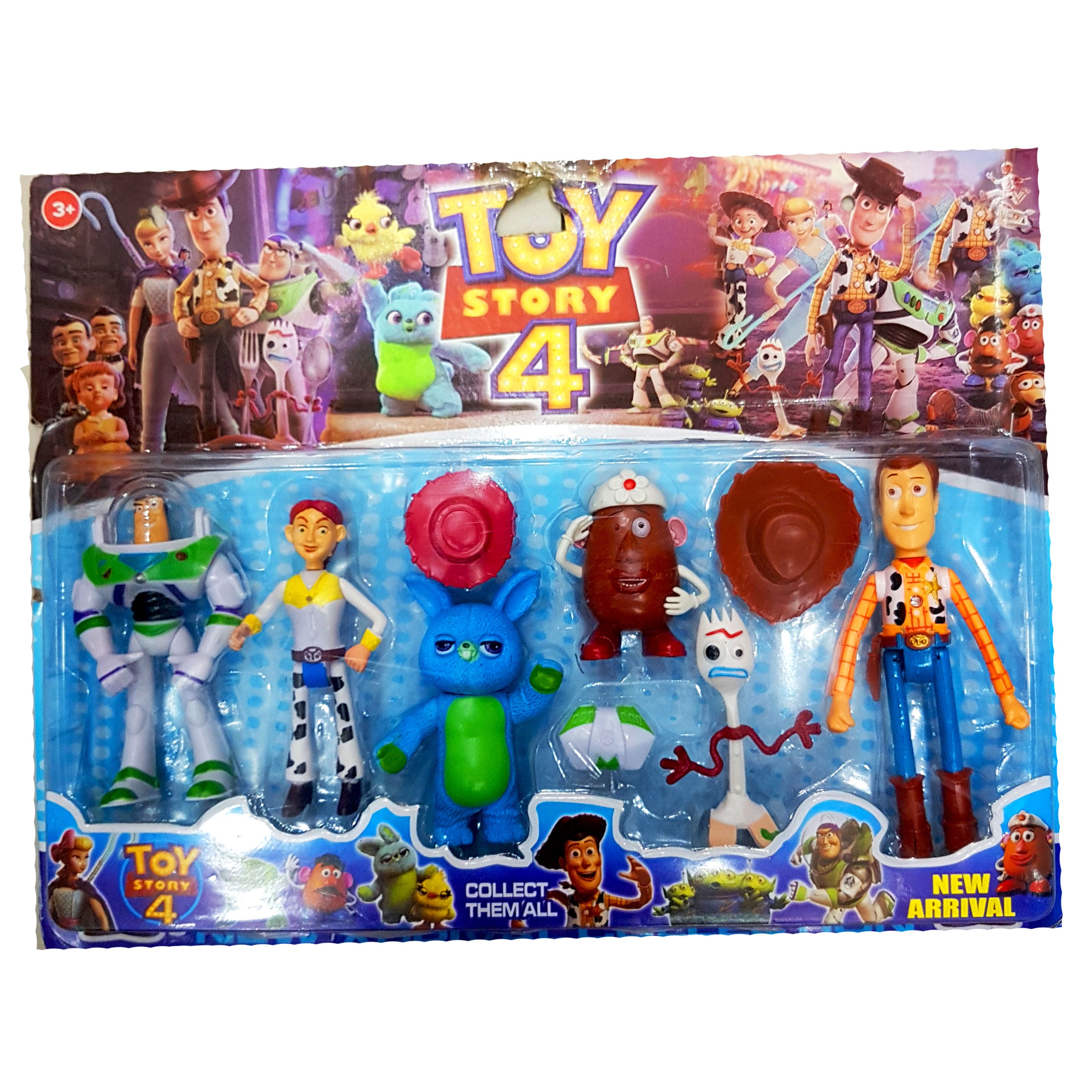 New Arrival Toy Story 4 Action Figure Set - 5-Piece Collector's Edition, Ideal Gift for Kids Ages 3 & Up and Toy Story Enthusiasts