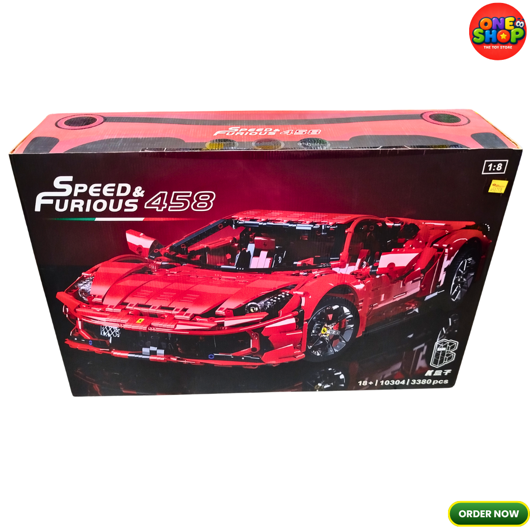 1:8 Scale Super Sports Car Building Blocks Set 3380 Pieces – Premium Hypercar Construction Model for Adults & Collectors | Advanced Technic Racing Car STEM Building Kit Secondary image