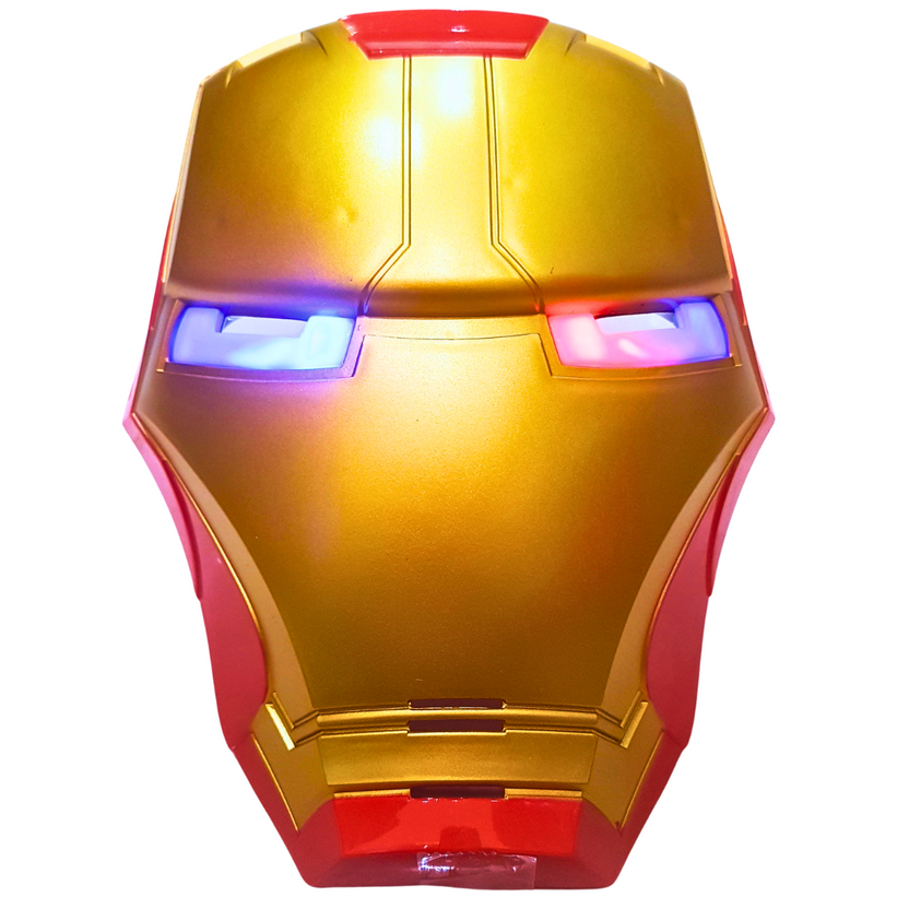 Iron Man Hero Mask for Kids – Light-Up Eyes Superhero Costume Accessory – For Ages 3+ Main image
