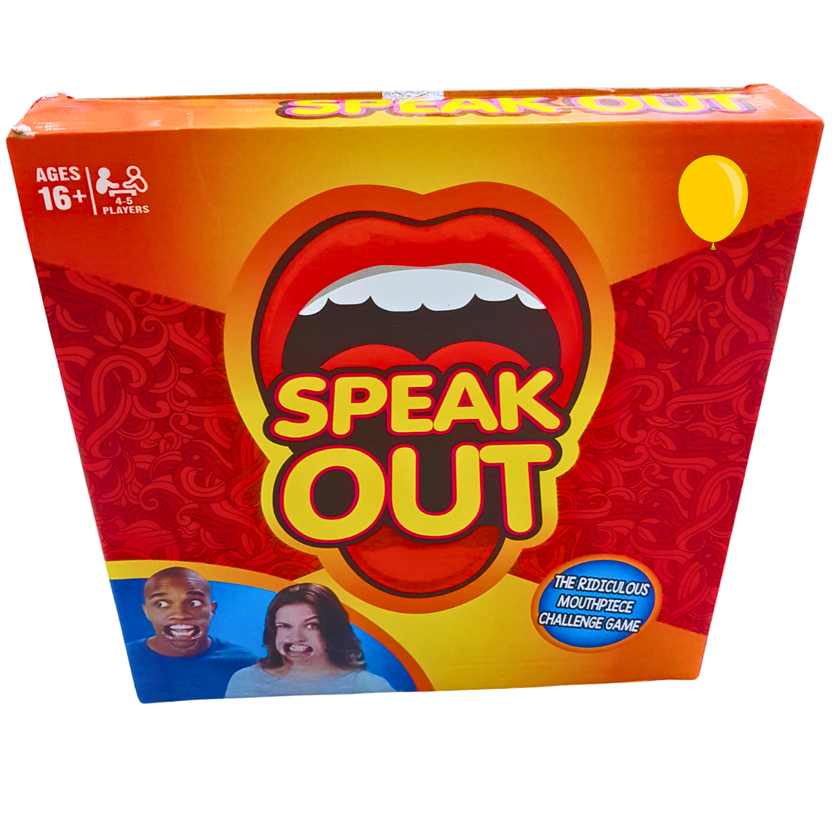 Speak Out Game - The Hilarious Mouthpiece Challenge for Ages 16+ | Fun Party Game for 4-5 Players Main image