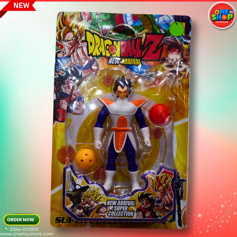 ⚔️ Dragon Ball Z Vegeta Action Figure Toy – Anime Super Saiyan Collectible with Dragon Balls | Super Collection for Kids in Pakistan Main image