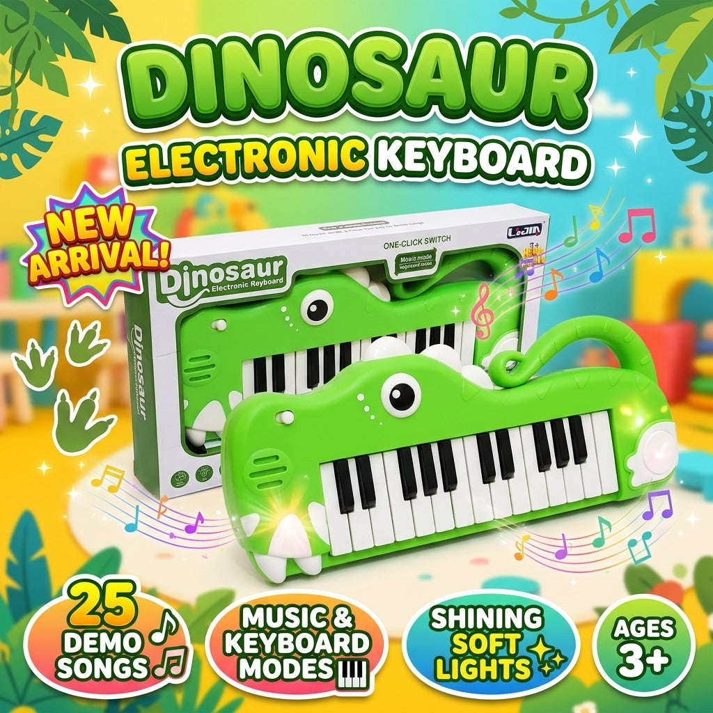 Dinosaur Electronic Keyboard – Green