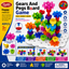 MyIQ Gears and Pegs Board Game – 42 Pieces Educational STEM Learning Toy for Kids 3+ | Creative Gear Building & Fine Motor Skills Activity Set
