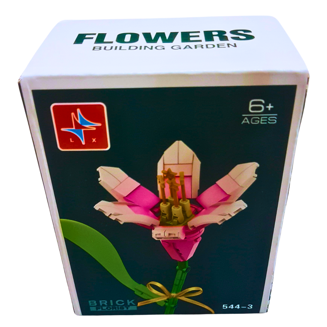 Elegant Flower Building Blocks – Daisy, Lily & More (Ages 6+) Each sold separtely