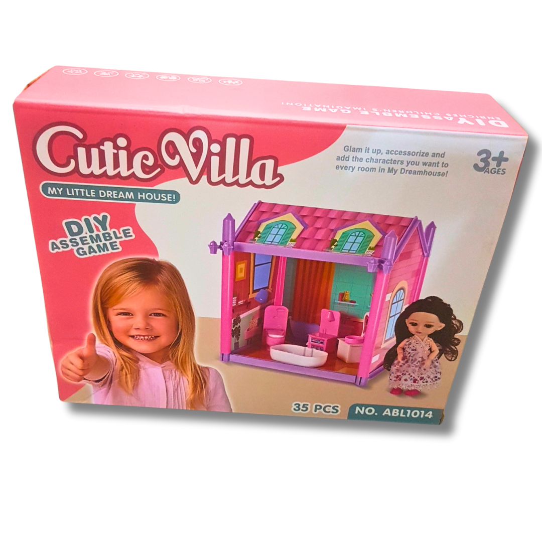 Cutie Villa DIY Dream House Playset – 31 & 35-Piece Assemble Game for Kids Secondary image