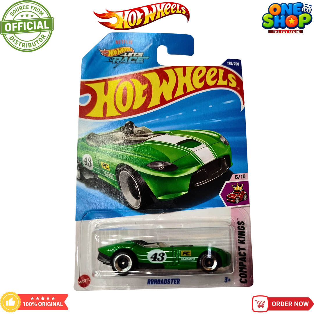 Hot Wheels RRRoadster Die-Cast Car – Compact Kings Racing Roadster Toy for Kids & Collectors