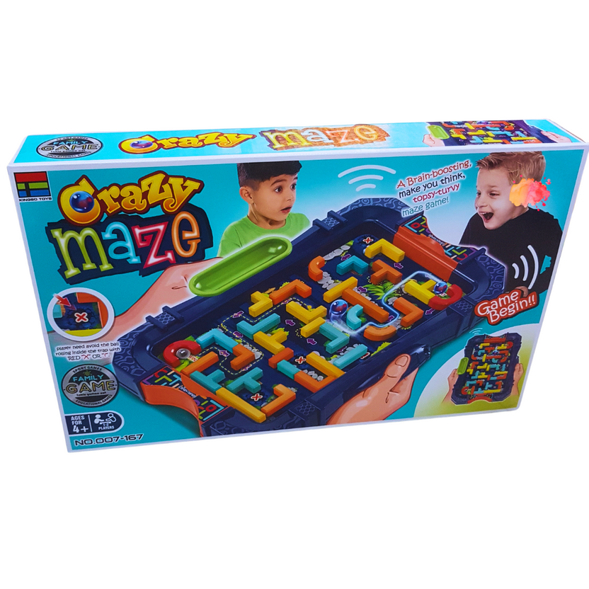 Crazy Maze Puzzle Game for Kids - STEM Educational Toy with Customizable Tracks Main image