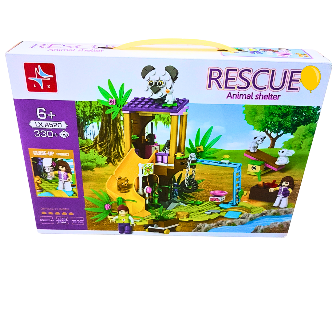 Rescue Animal Shelter Building Set | 330+ Pieces | Jungle Rescue Adventure | Ages 6+ Secondary image