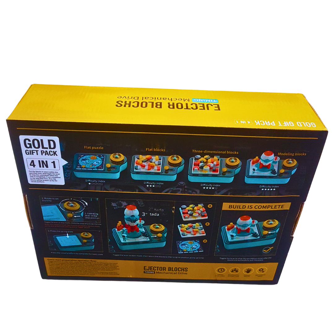 Ejector Blocks 4-in-1 STEM Toy Set – Mechanical Drive Puzzle & Building Blocks for Kids (Ages 3+) Secondary image