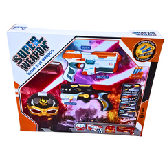 Super Weapon Brave Man Set – Toy Gun and Mask with Foam Bullets | Ages 6+