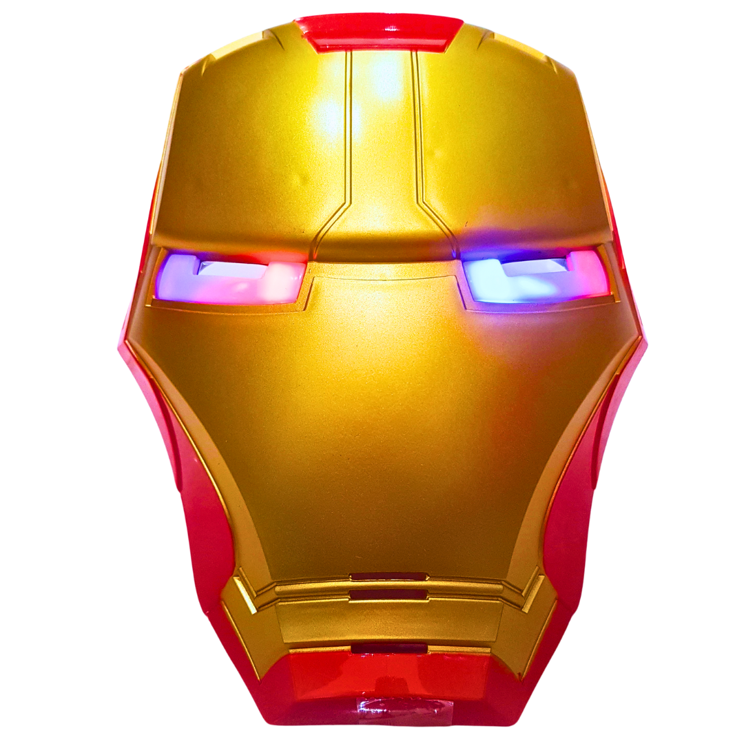 Iron Man Hero Mask for Kids – Light-Up Eyes Superhero Costume Accessory – For Ages 3+ Secondary image