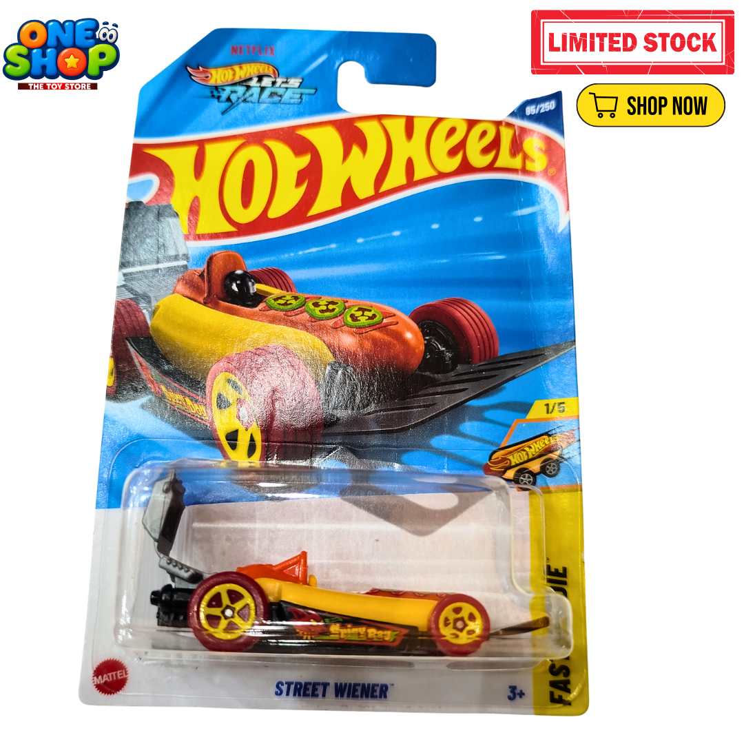 Hot Wheels Street Wiener Die-Cast Car – Fast Food Racer Toy Car | Unique Kids Toy Car Pakistan