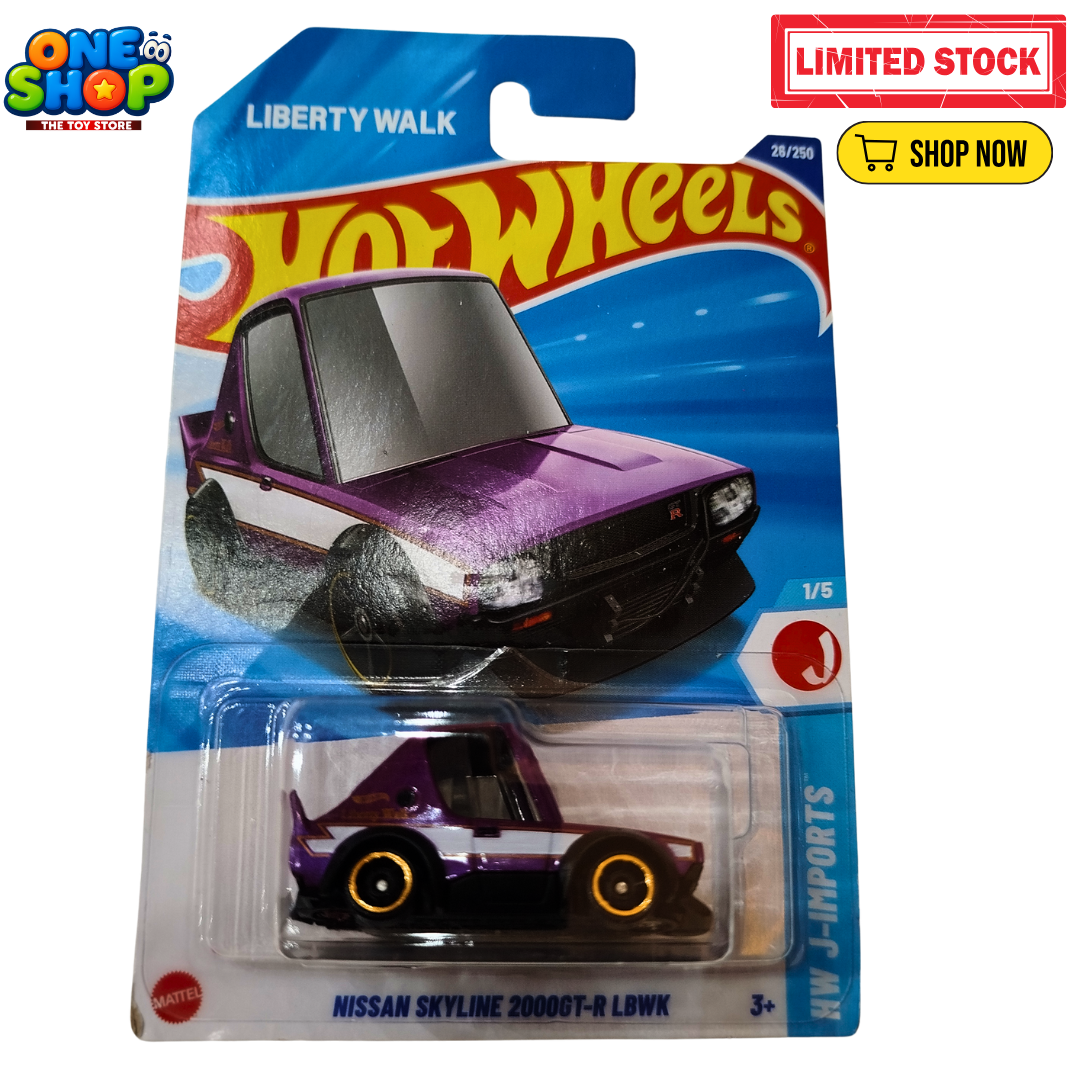 Hot Wheels Nissan Skyline 2000GT-R LBWK Die-Cast Car – Liberty Walk JDM Toy Car | Premium Hot Wheels Pakistan