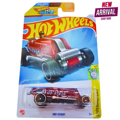 Hot Wheels Mo-Stash – HW Experimotors Series – Netflix Let's Race Edition – Red Custom Rod – Die-Cast Toy Car (1:64 Scale)