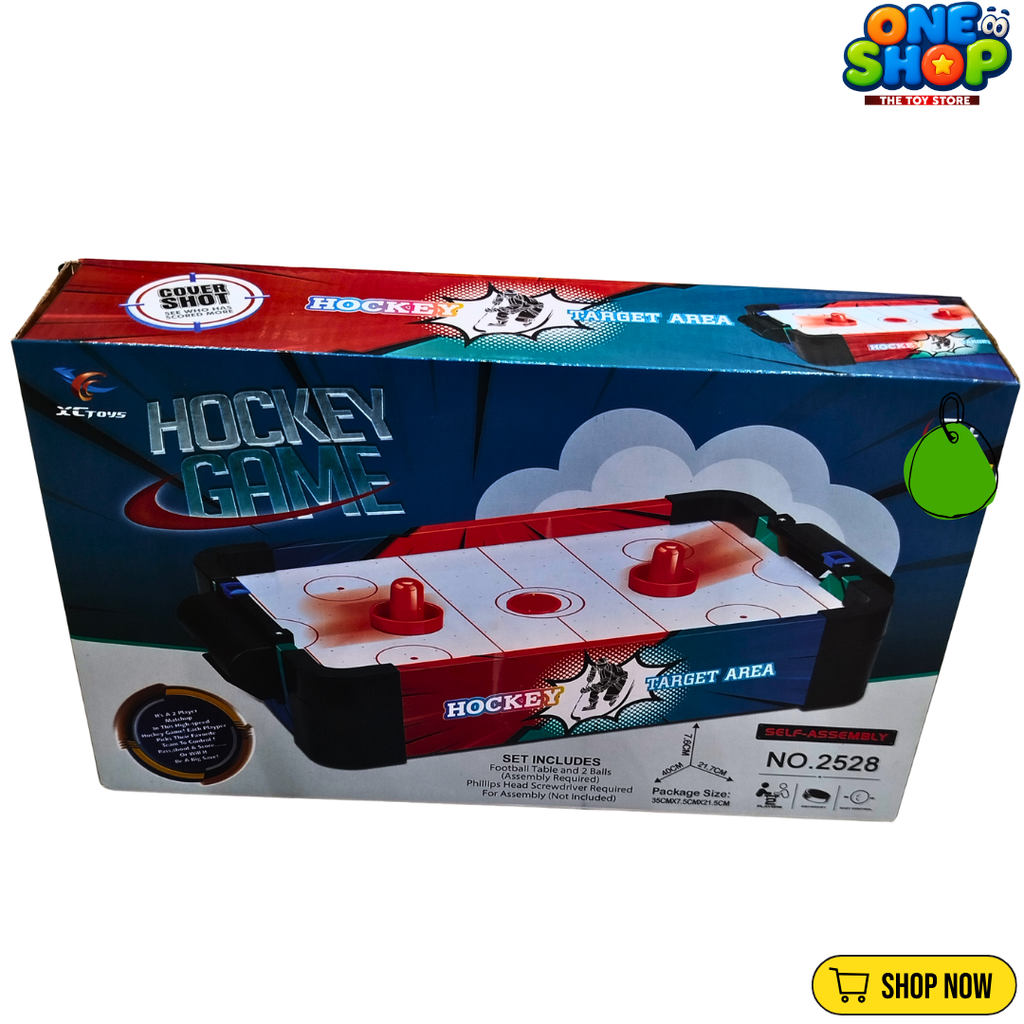 Tabletop Air Hockey Game for Kids – 2 Player Mini Hockey Board Game with Pucks & Pushers | Indoor Family Sports Toy Ages 3+