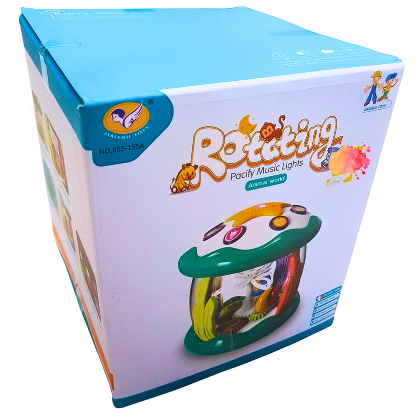 Rotating Pacify Music Lights Toy - Interactive Animal World with Music and Lights for Babies Aged 6+ Months Main image