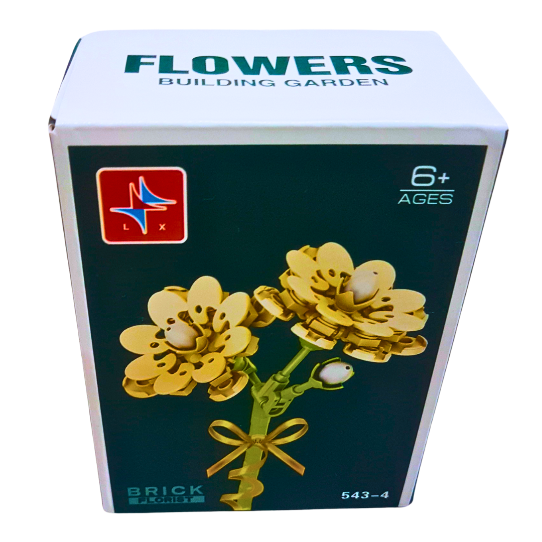 Elegant Flower Building Blocks – Daisy, Lily & More (Ages 6+) Each sold separtely