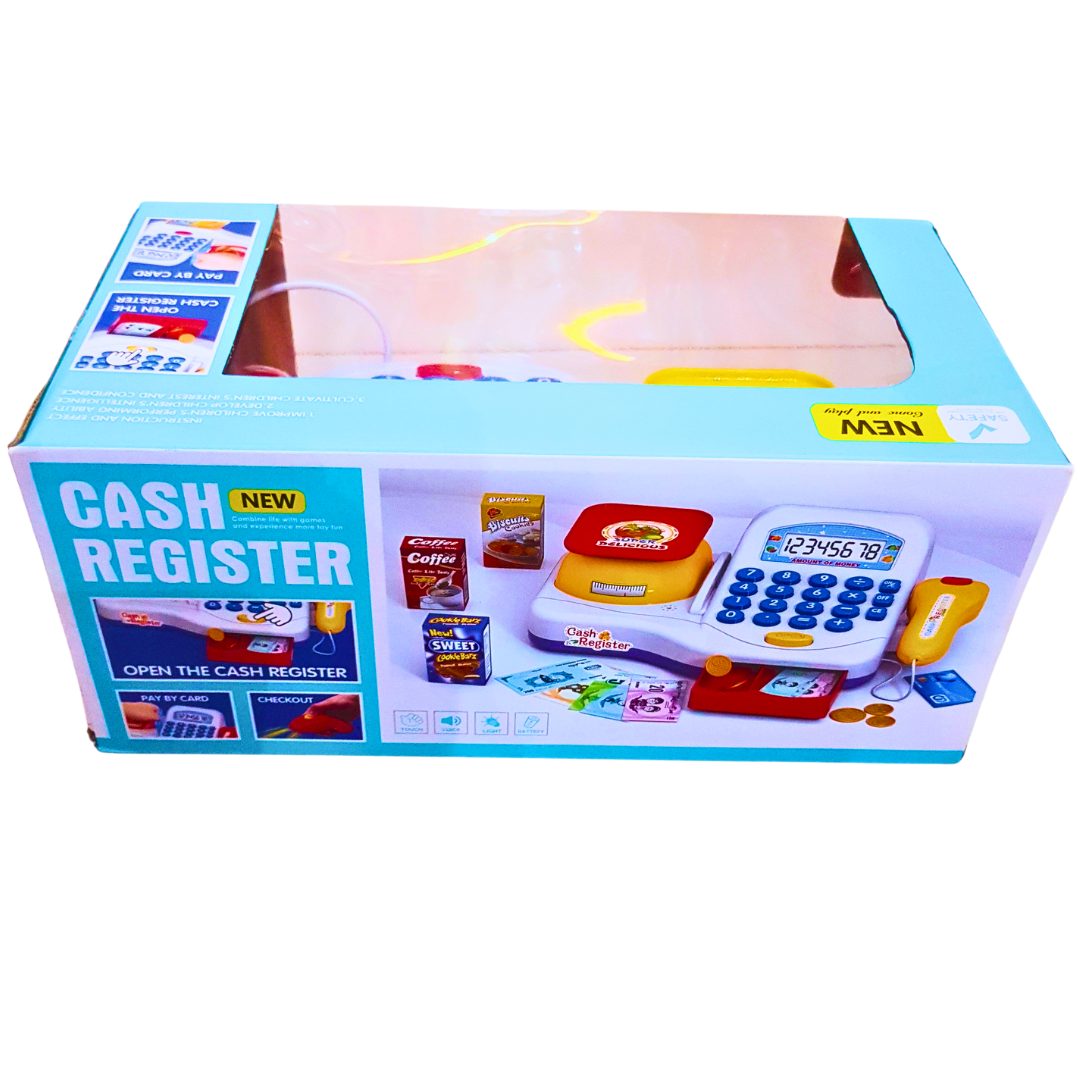 Interactive Cash Register Toy Playset – Realistic Checkout with Scanner, Card, and Play Money for Kids Secondary image