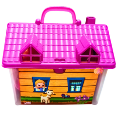 Kids' Playhouse Tea Set - Portable Cottage Tea Party Kit