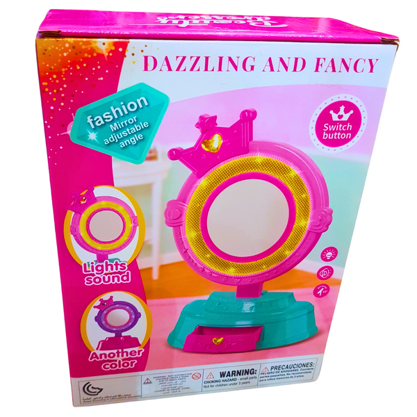 Dazzling and Fancy Beauty Dresser | Interactive Fashion Mirror with Lights and Sound for Kids - Ages 3+