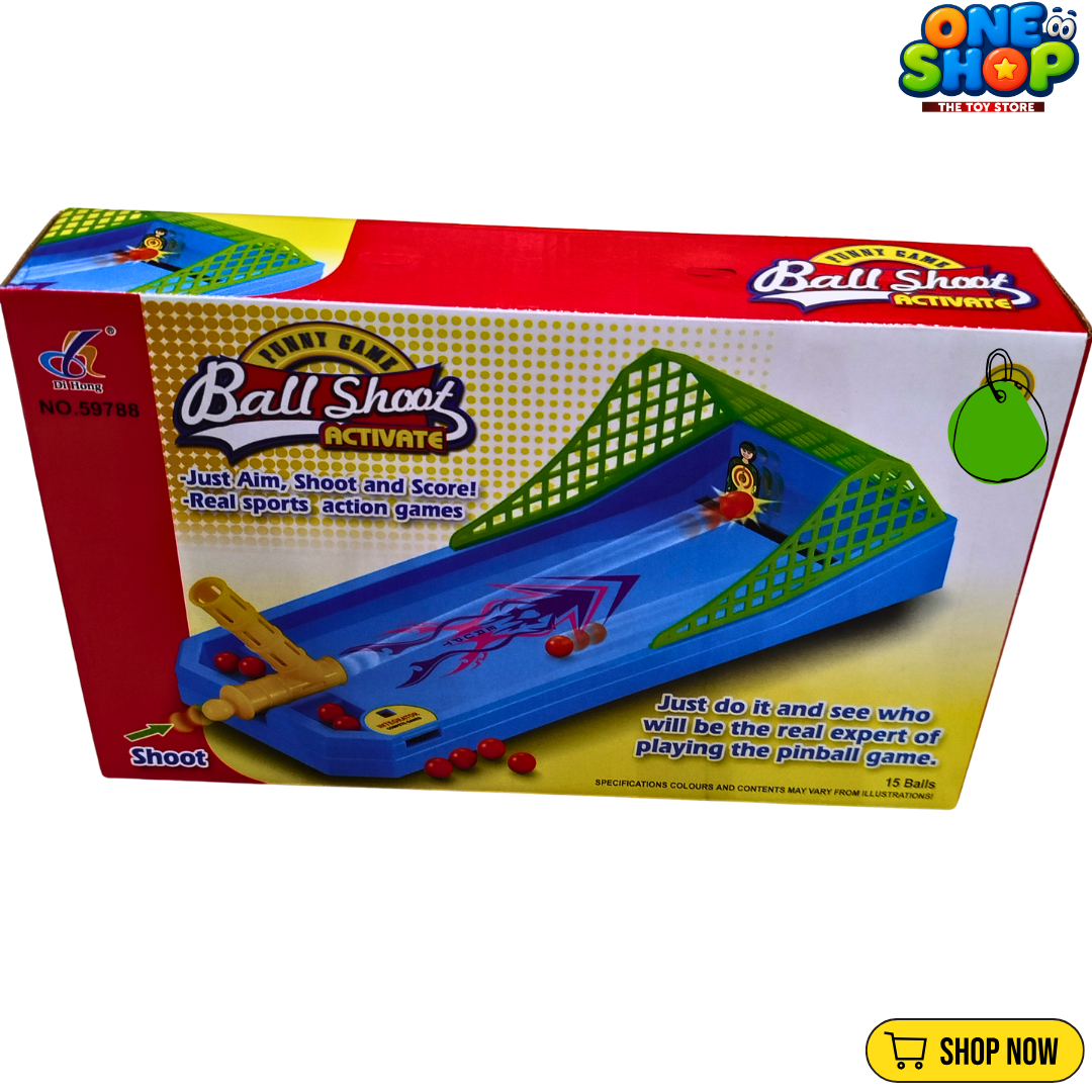 Ball Shoot Activate Tabletop Shooting Game for Kids – Interactive Target Practice Ball Launcher Toy with 15 Balls | Indoor Skill Development Game