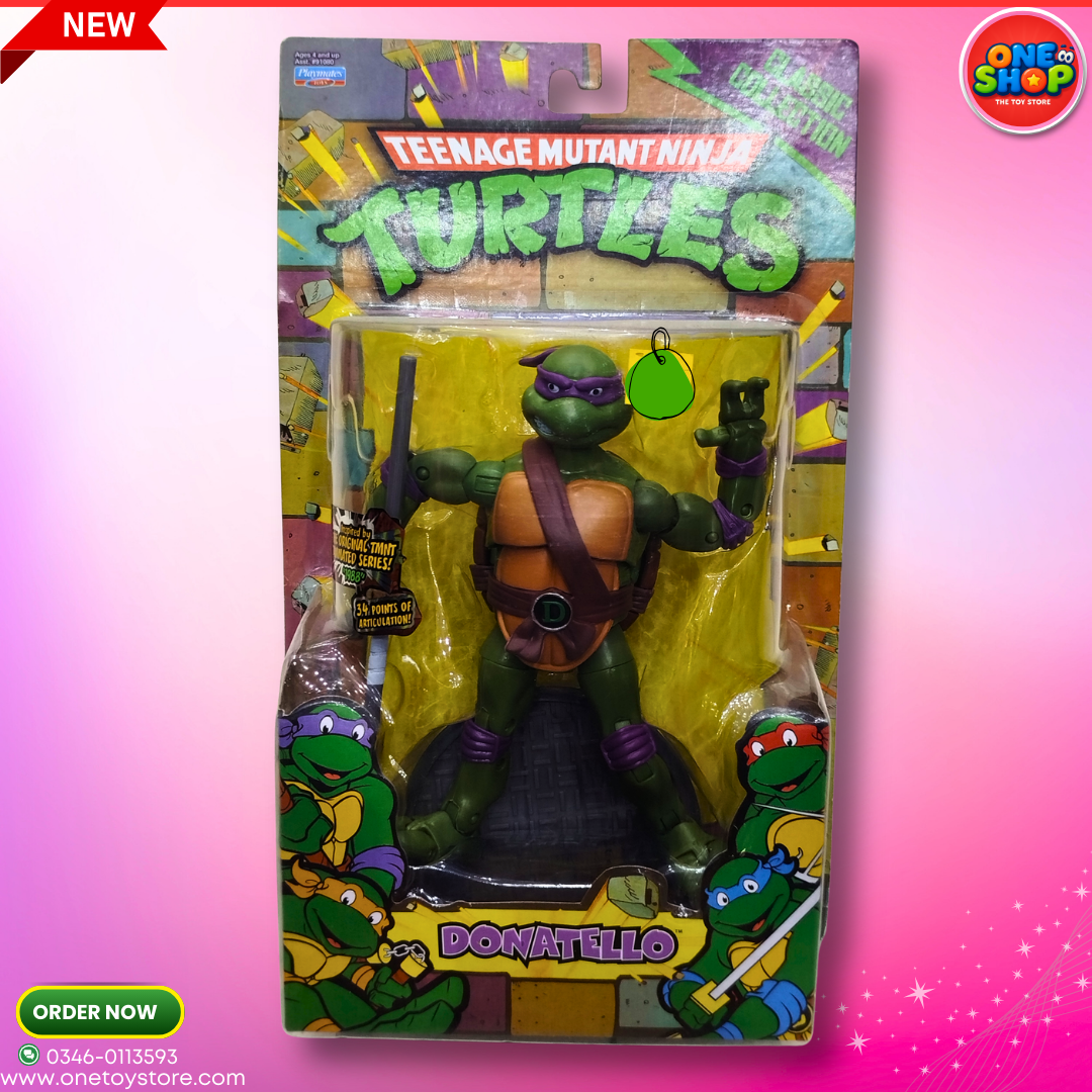 🐢 Teenage Mutant Ninja Turtles Donatello Action Figure – TMNT Classic Collection Toy for Kids | Ninja Turtle Figure in Pakistan