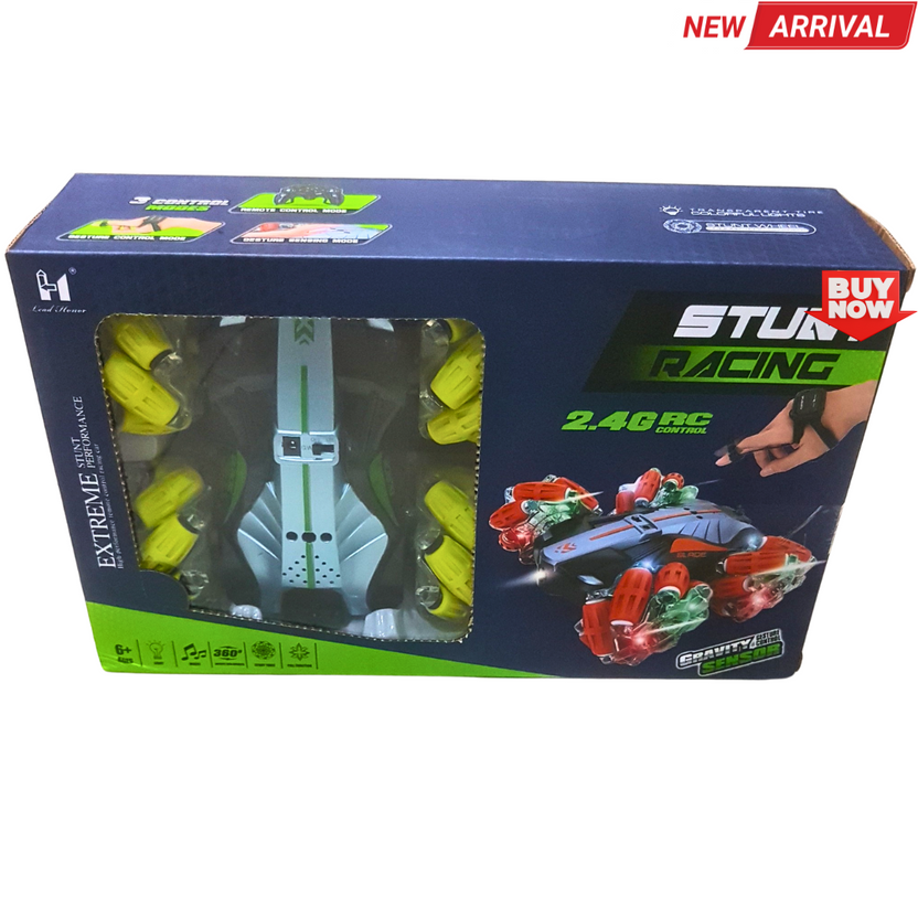 🌀 Gesture-Control RC Stunt Car – 2.4GHz Racing Vehicle with 360° Spins & LED Lights (Age 6+) Main image
