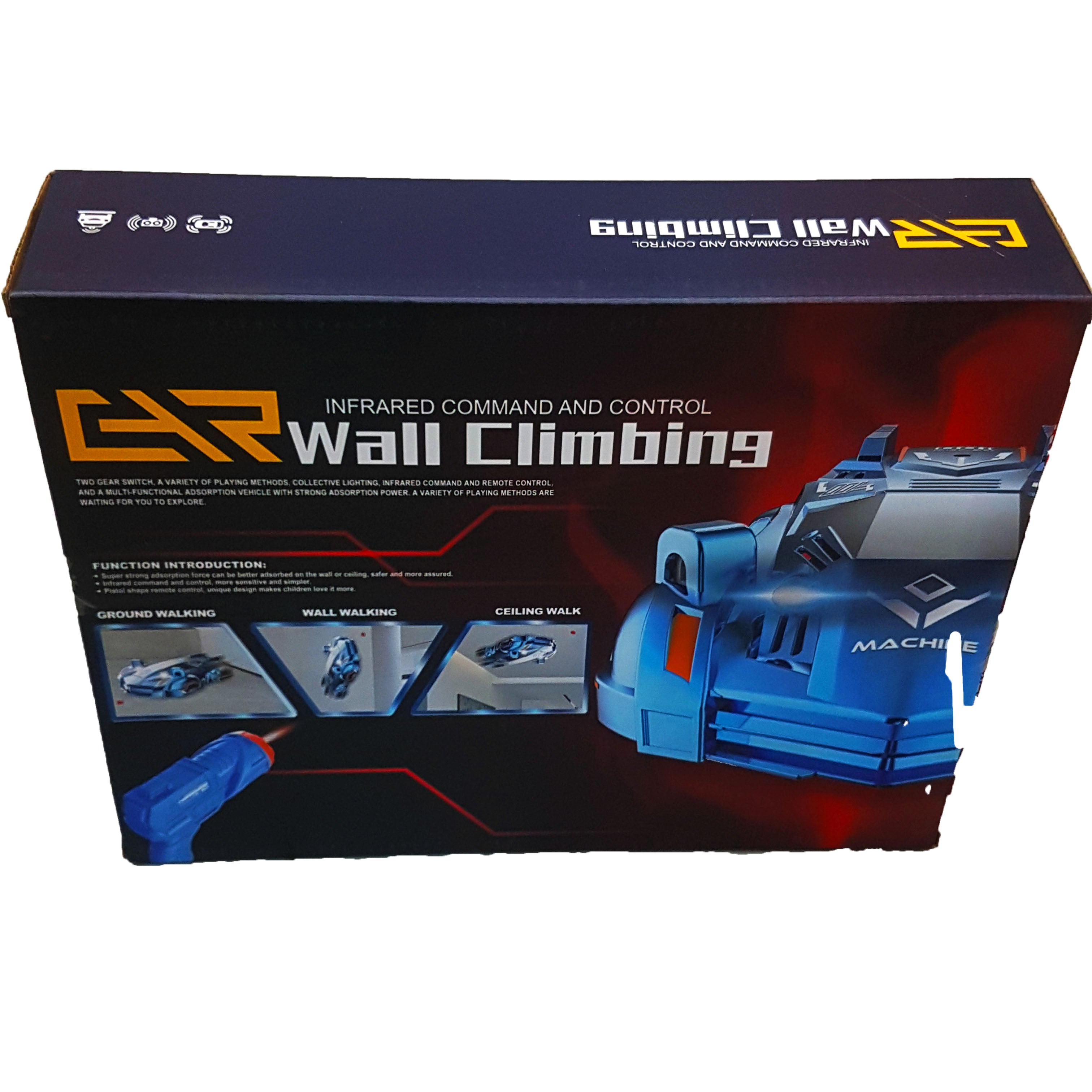 New Arrival: Remote Control Wall Climbing Car with Super Suction - Infrared Controlled Toy for Boys, Capable of Ground, Wall, and Ceiling Walking Secondary image