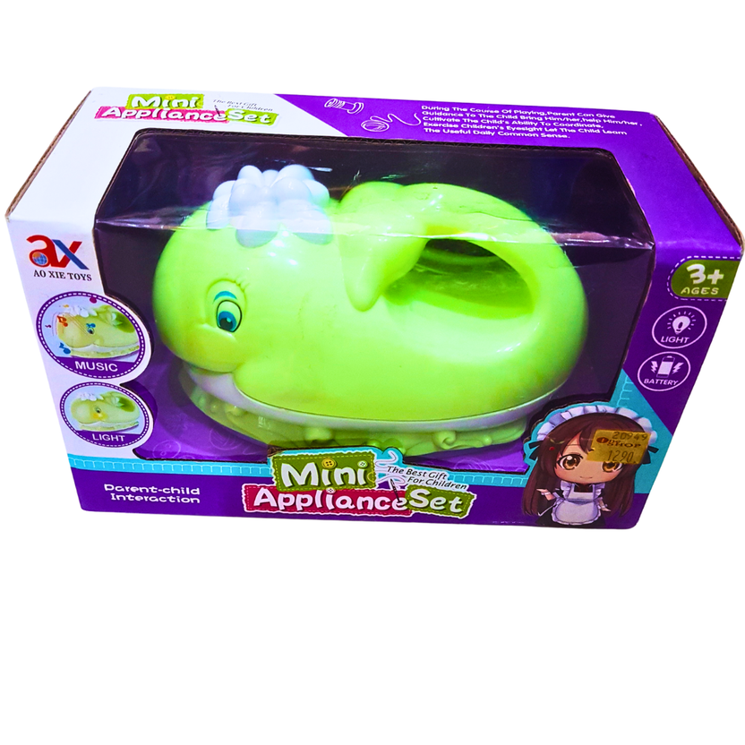 Mini Appliance Dolphin Toy Set with Music & Light – Fun Pretend Play for Kids Ages 3+ Main image