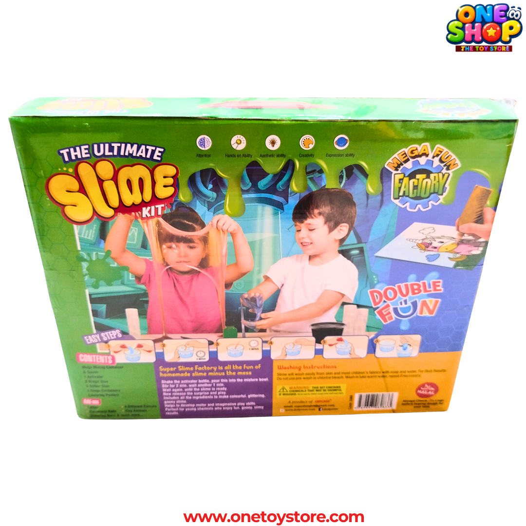 Ultimate Slime Factory DIY Kit for Kids | Make Your Own Glitter Slime Science Set | Creative STEM Learning Toy with Mixing Accessories Secondary image