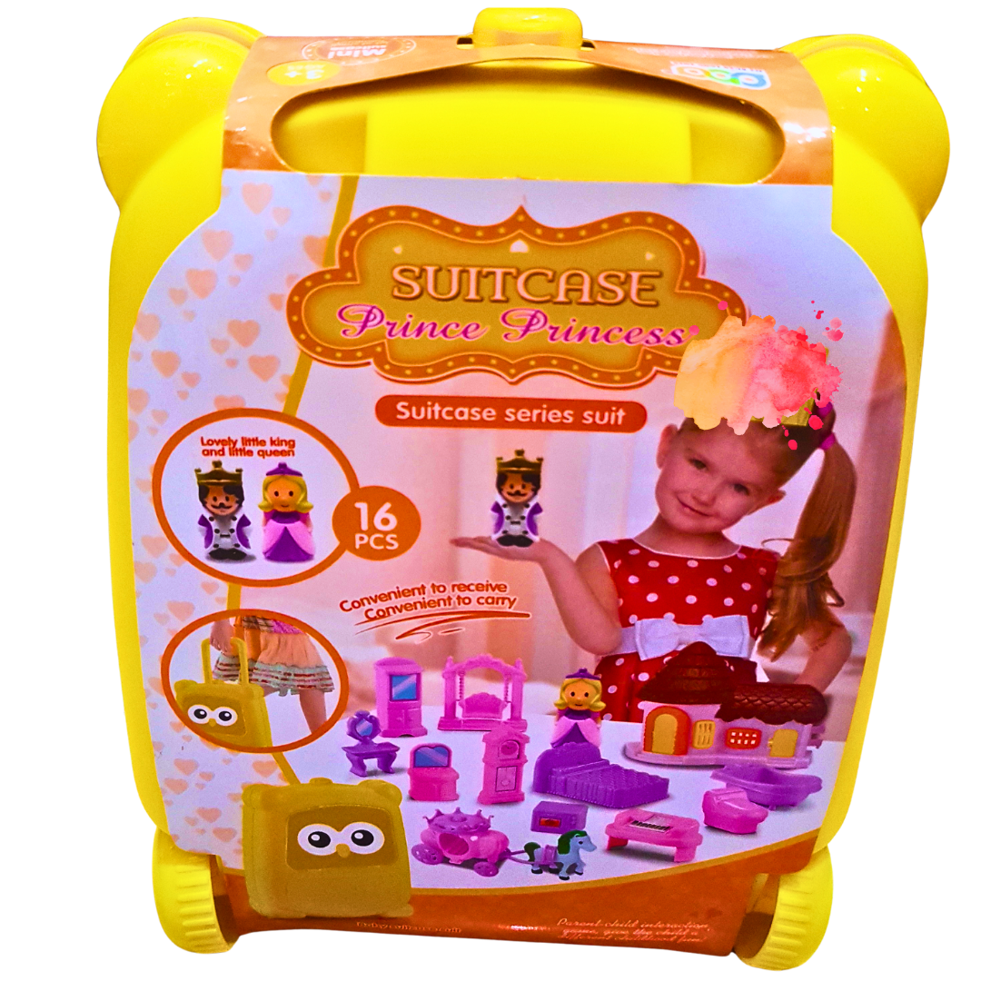Prince & Princess Suitcase Playset - 16 PCS Portable Royal Adventure Kit Secondary image