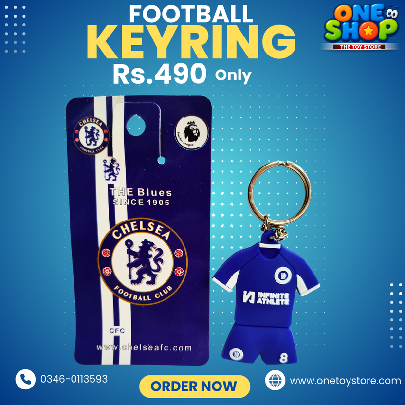 Chelsea Football Keyring for Kids & Fans – 3D Jersey Design Keychain | Sports Gift for Boys & Girls | Rs.490 Main image