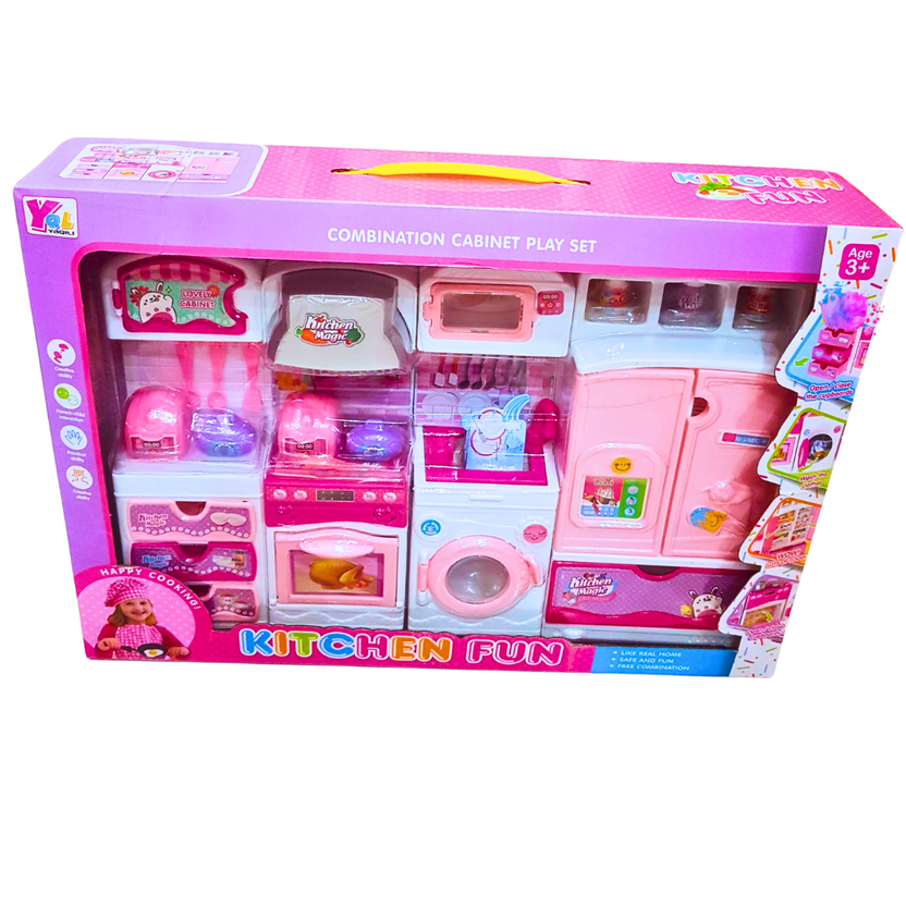 Kitchen Fun Combination Cabinet Play Set - Ultimate Kitchen Play Experience for Kids Main image