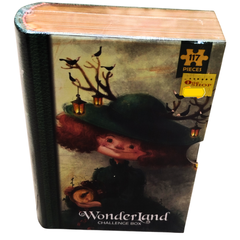 Wonderland Challenge Box – 117-Piece Girl with Lantern Hat Puzzle for Kids in Book-Style Case