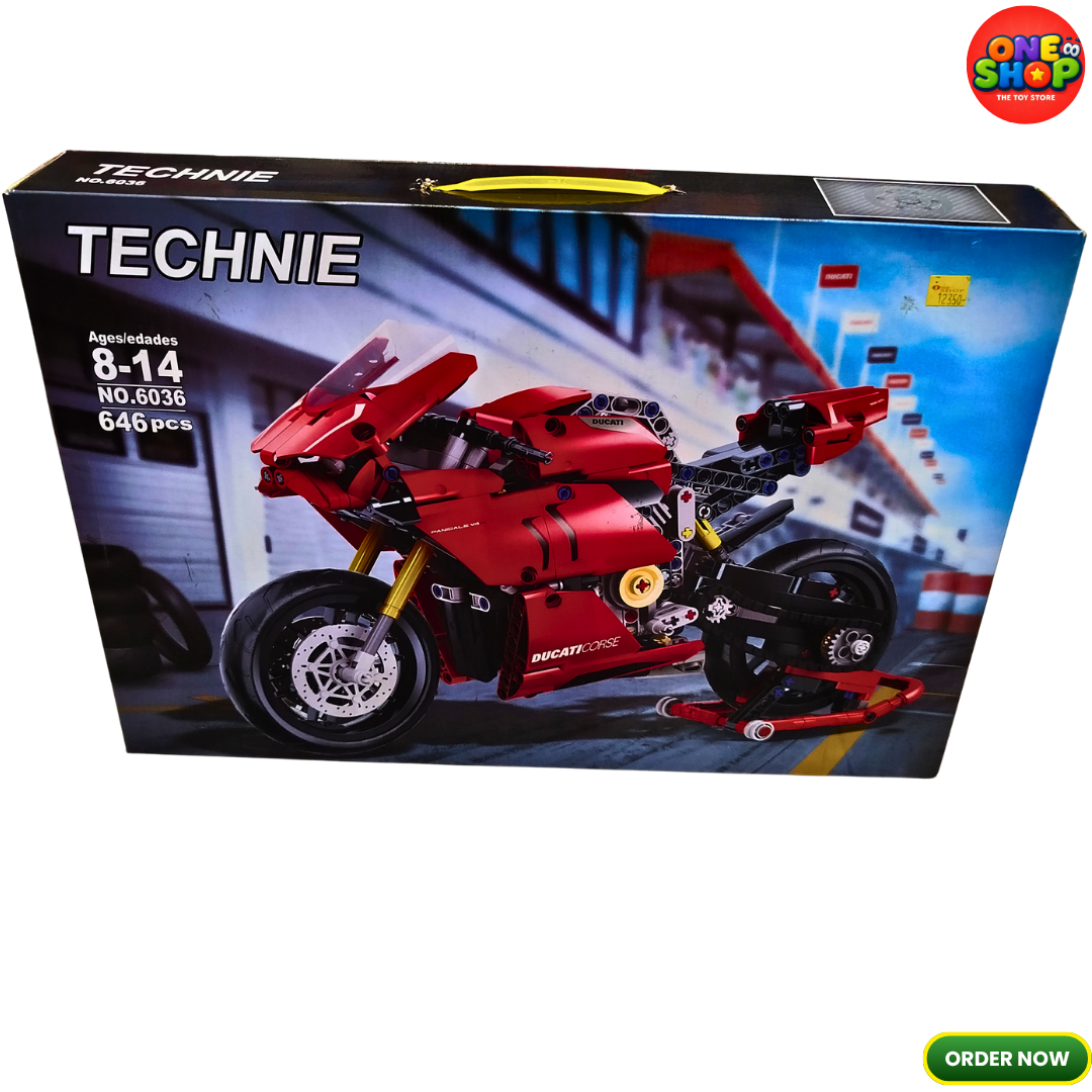 Technic Ducati Panigale V4 Motorcycle Building Blocks Set – 646 Pieces Racing Bike Construction Toy for Kids 8-14 Years