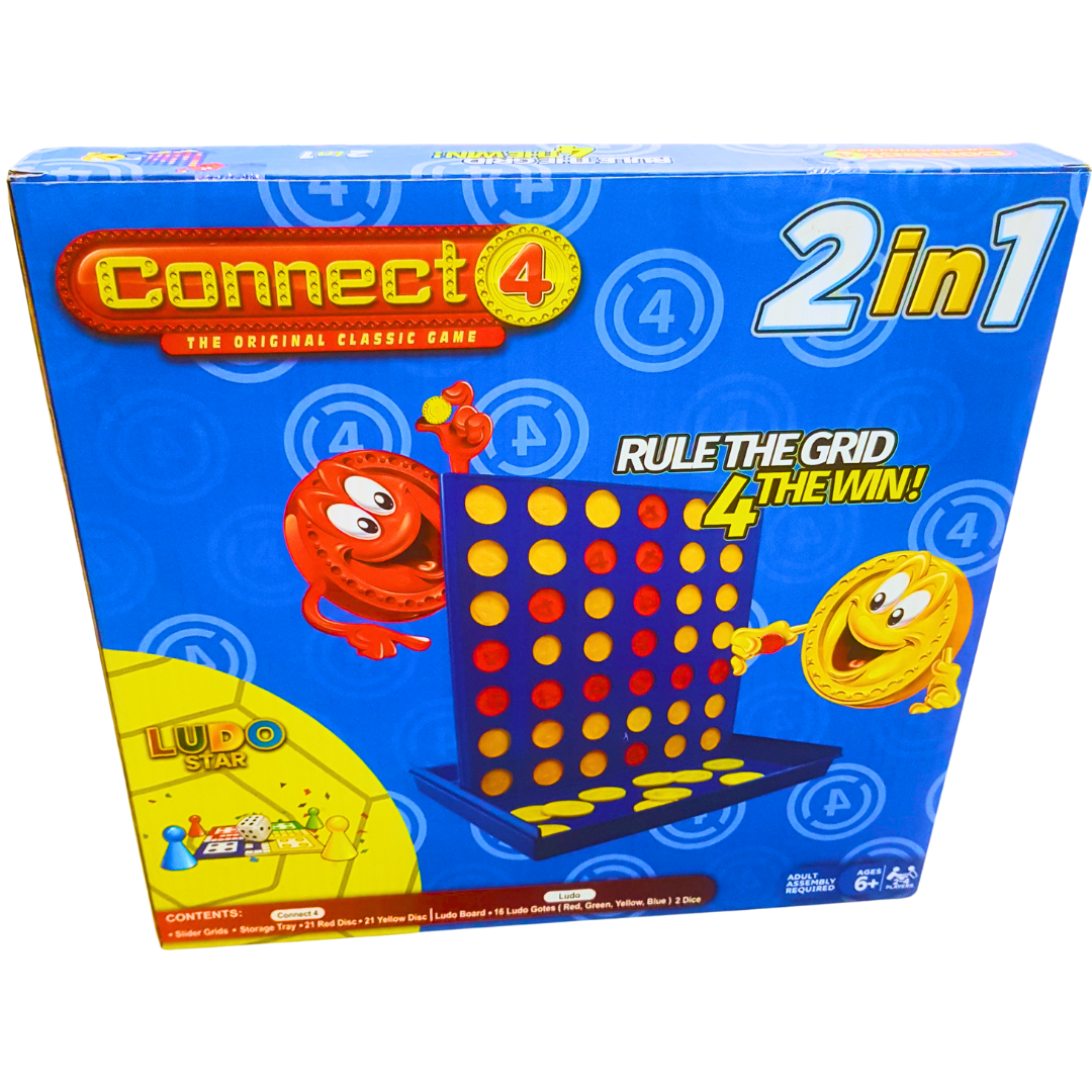 2-in-1 Connect 4 & Ludo Star – Classic Family Board Games for Fun-Filled Game Nights, Ages 6+ Secondary image