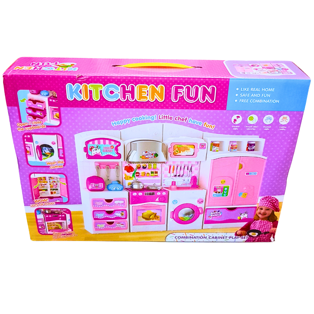 Kitchen Fun Combination Cabinet Play Set - Ultimate Kitchen Play Experience for Kids Secondary image