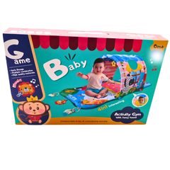 🍼 Baby Activity Gym with Tunnel – 4-in-1 Play Mat with Music, Toys & Tummy Time for Newborns (0M+)