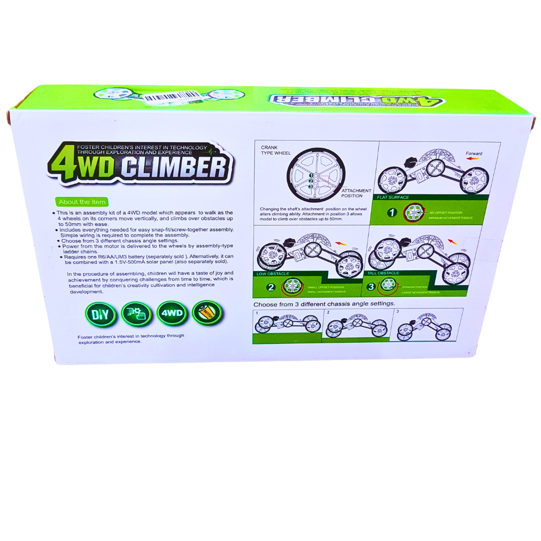 DIY 4WD Climber Kit for Kids – STEM Educational Assembly Car Toy with 4-Wheel Drive & Adjustable Chassis Secondary image