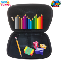 Space Theme Pencil Pouch for Kids – Stylish School Supply Organizer with Built-in Calculator | Back to School New Arrival